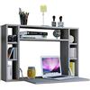 VCM Computertisch hängend | Klapptisch | Wandschreibtisch | Maße ca. H. 60 x B. 90 x T. 20 cm | Schreibtisch - Wandila Grau