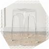DAQXYH Sgabelli Impilabili per Casa Sgabello Trasparente Sgabelli Alti Impilabili 46cm Sgabello da Bar in Acrilico per Riunioni di Famiglia, Soggiorno, Cucina(Transparent)