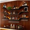 TAUODUYY 180cm Espositore per vino moderno da parete in metallo, 3 Livelli Portabottiglie da parete con portabicchieri, porta vino con illuminazione a LED Parete Per Casa, Bar, Ristorante (nero, 180cm)