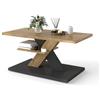 Xisilla Tavolino Salotto Moderno, Coffee Table unico, Tavolo Salotto Moderno multifunzione, Tavolino da Salotto Legno rettangolare, Center Table Living Room con supporto tipo X