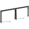 YATINEY Tavoli Consolle Ingresso Stretto 240 cm, Set di 2 Tavoli da Divano Ultrasottile con Stazione di Ricarica, per Ingresso, Corridoio, Dietro Divano, Nero, XCT05L2CBB