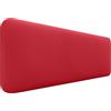DHOME Testata Imbottita Liscia Arrotondata in Similpelle per Parete Acustica Testate Fonoassorbenti Testiera Letto Camera da Letto (Rosso, 160cm)