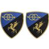 miss divisa Coppia Patch Scudetto Omerale Comando Supporti Logistici COMSUPLOG - 2 Pezzi Alta Visibilità