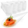 Majillux 100 Cucchiaio da Catering Trasparente Modello Goccia - Finger Food per Buffet, Dessert, Aperitivo e Catering