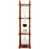 PXAMORTEL Macchina per caffè americano Brew Tower, Torre for caffè freddo con filtro a goccia e struttura in legno, 25 tazze
