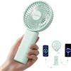HandFan Ventilatore Portatile Aggiornato da 10.000 mAh Silenzioso - 11,4 cm Ventola Portatile Tenuta in Mano Ricaricabile, Ventola Pieghevole 180° [30 Ore di Funzionamento] con Cordino, Base per