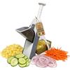 AkitaInk Mandolina Affettatrice Verticale Manuale, Tagliaverdure con Spessore Regolabile, Ideale per Verdure, Patate, Cipolle e Frutta