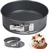 BRIMOREA Stampo rotondo per torte da 20 cm, antiaderente rotondo, stampo per torte di formaggio, piccolo stampo per torte di formaggio, torte, pie, pizza cake in friggitrice ad aria calda Airfryer