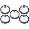 Daaxing Filtri HEPA per PRETTYCARE W200 W300 W400, accessori di ricambio leggeri per aspirapolvere senza fili, lavabili e riutilizzabili (5 pezzi)
