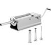 Royal Catering Insaccatrice Manuale Per Salumi Orizzontale Macchina Per Insaccare RC-SFV5L (Acciaio Inox, 5 litri, 2 velocità)