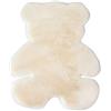 GELing Tappeto in Pelliccia Sintetica, Tappeto Peloso A Forma di Orso, Soffice Tappeto Decorativo, Tappetino per Camera da Letto,Soggiorno,Sedia O Divano,Crema,140x180cm