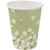 BIOZOYG 50 pezzi 200 ml / 8 oz bicchieri carta stampati 'margherita' Ø 80 mm| ecologico, riciclabile & estivo | bicchierini caffè