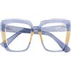 MAST INDUSTRIA ITALIANA Srl OCCHIALE DA LETTURA PREMONTATO TWINS GOLD MOUSSE AZZURRO/GIALLO +2,50