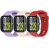 RenSheng 3 Pezzi Compatibile per Xiaomi Smart Band 9 Pro/Redmi Watch 5 Cinturini, Braccialetto Sportivo in Silicone Morbido e Traspirante Cinturino Redmi Watch 5 Braccialetti Intercambiabili Cinturino