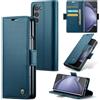 oiysrtoc Cover per Samsung Galaxy Z Fold 5 in Pelle PU Premium, Portafoglio con 3 Fessure Carte e Supporto, Blocco RFID, Chiusura Magnetica Custodia Samsung Galaxy Z Fold 5, Blu