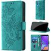 CaseGla Cover per Samsung Galaxy A7 2018 A750, Turchese | Blocco RFID, Portafoglio Pelle PU, Flip Libro, Porta Carte, Magnetica Libretto, Antiurto Protezione Completa