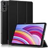 Caweet - Custodia per Xiaomi Redmi Pad 2 PRO da 12,1 pollici 2025 rilasciata, cover rigida leggera con supporto a triplo pieghevole con riposo/accensione automatica, colore nero
