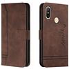 Bravoday Cover per Xiaomi Redmi Note 6 / Redmi Note 6Pro, Flip Custodia in Pelle PU Portafoglio Custodia per Xiaomi Redmi Note 6 / Redmi Note 6Pro, con Slot per Schede, Marrone