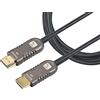 Techly 103991 Cavo Ottico Attivo HDMI™ 2.0 AOC 4K 18Gbps HDMI™ A/A M/M 30m Nero