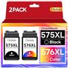 Ondula PG-575XL CL-576XL Cartucce d'inchiostro Sostituzione per cartucce Canon 575 XL 576 XL per Canon PIXMA TS3550i TS3751i TS3551i TS3750i TS3752i TR4750i TR4751i TR4756i (1Nero, 1Tri-Colore)