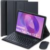 EHLCYS Custodia Con Tastiera Per Lenovo Idea Tab Plus 12,1 Pollici/Tab K12 2025 (TB361ZU/TB361FU), Layout Italiano Tastiera Bluetooth Staccabile, Custodia Protettiva Ultrasottile & Mouse,Nero
