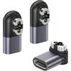 RUXELY Adattatore Carica USB C per Shokz 4-Pin Cuffie 3 Pezzi,Sostituzione per AfterShokz OpenSwim Pro S710 Cavo di Ricarica,Caricatore Magnetico per Shockz OpenSwim Pro S710 Cuffie a Conduzione Ossea