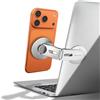 Jkoailiwi Supporto magnetico per laptop e monitor, supporto laterale nascosto pieghevole, continuità regolabile a 360°, supporto per fotocamera MagSafe iPhone 12-17 Air Pro Max, adatto per Tesla Model