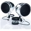 GoHawk Altoparlanti Bluetooth per moto con anello LED, sistema stereo impermeabile da 10,2 cm, amplificatore integrato con lettore musicale con USB AUX per Harley ATV Scooter a 4 ruote, AN4-Halo