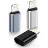 Gaef Adattatore USB C a Lightning, 3 adattatori Lightning USBC