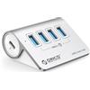 ORICO USB C Hub, Multi USB Adattatore in alluminio a 4 porte, Hub USB 3.0 5 Gbps con 0.5m cavo, Splitter USB per Macbook, Mackbook Pro, Macbook Air