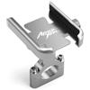 YUEYUEMOTO Per AFRICA TWIN CRF1100L CRF1000L CRF 1000 L 2016-2021 Moto CNC Manubrio Specchio Telefono Mobile GPS Supporto(Colore: Manubrio Argento)