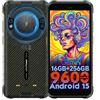 Ulefone RugKing Outdoor Smartphone Android 15, 16GB+256GB/2TB, 50MP+8MP+2MP, 5,99 Display, 9600 mAh, AI Outdoor Handy Ohne Vertrag, 128dB Lautsprecher, OTG/NFC/GPS/IP68/IP69K