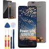 Yuxyiony Nuovo Schermo di Ricambio per Wiko Power U10/U30/U20 Display LCD Riparazione dello Schermo e Sostituzione Strumento Accessori