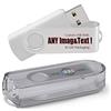 MEINAMI 100 Pezzi Chiavetta USB Personalizzata 8GB Pen Drive con il tuo Logo USB 2.0 - Bianco