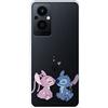 LA CASA DE LAS CARCASAS Custodia per OPPO Reno8 Lite 5G ufficiale di Lilo & Stitch, Angel & Stitch Bacio per proteggere il tuo cellulare. Cover per Xiaomi in silicone flessibile con licenza ufficiale di Lilo & Stitch
