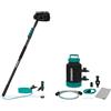 VONROC Kit Pulizia: Spazzola Telescopica 1,80m + Addolcitore Acqua Portatile | Ideale per Auto, Vetri, Camper, Pannelli Solari | Pulizia Senza Calcare con Dispenser Sapone e Accessori
