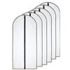 HomeClean Copri Abiti Trasparente 60x140cm(6pcs) con Bordi Spessi e Tessuto Perfetto per Le Esigenze di Viaggio e Conservazione