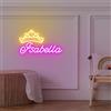 KADAFAGO Nome personalizzato Corona LED Insegna al Neon Personalizzata Camera da letto dei bambini Cameretta Dormitorio Ragazza Dormitorio Luce al Neon Decorazione Della Parete Regalo di Compleanno per
