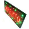 Cucuba Insegna Tabella Reclame con Luci Led Scritta Aperto con Cornice Led Colorata per Attività Commerciale Negozio Vetrina 48x27x2,5