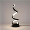 maolo Lampada da Tavolo LED a Spirale 13W Moderna | 3 Toni di Luce CCT 3000K 4000K 6500K con Memoria | Design Minimal Decorativo | Luce Ambiente per Camera Salotto Studio | Bianco/Nero (Nero)
