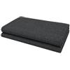 VKZ Copriletto Granfoulard 230×270cm Nero, Telo Copritutto Multiuso per Letto e Divano, Telo Arredo Foulard Copridivano
