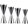Vootnifig Jigger in acciaio inox per cocktail bar, misurino a doppio colpo, in stile giapponese, strumento per miscelare bevande per baristi, 30/45/60/90 ml (60/90 ml)