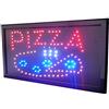 ELECTRONIC SHOP INSEGNA LUMINOSA A LED CON SCRITTA E DISEGNO PIZZA. IDEALE DA METTERE IN VETRINA