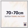 Dutch Frame Factory - Cornice 70x70 cm - Argento Lucente - Cornice per foto in Plastica con vetro plastico Antiriflesso - Cornice portafoto 70x70 cm - Angers