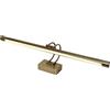 PAPUQ Applique LED da parete per illuminare quadri, specchi, murali, 16 W, stile tradizionale ed elegante, tono di luce calda 3000 K, finitura BRONZO antico, articolato. 72 cm