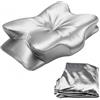 Astralong Federa Cuscino Cervicale Ergonomico, Federa in Raso per Cuscino in Memory Foam, Silk Satin Pillowcase, Pillowcase Cuscini a Farfalla per Ortopedico Lisce e Morbide con Cerniera Invisibile，63x38x14 cm