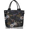 Gloppie Borse Per il Pranzo da Donna, Borsa Termica Borsa Porta Pranzo per Ragazze Contenitore Isotermico - Borsetta Borsa Frigo Medicinali Portatile - Regalo per Adulti, Margherita Colibrì
