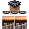 BRIMAX Plafoniera Solare per Pali 9x9 / 10x10 / 12x12 cm | 4 Pezzi