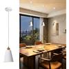 ZTWLEED Lampada a Sospensione Moderna Bianco,Portalampada E27 Con Cavo | Regolabile 150CM Lampadario Decorativo Senza Lampadina,Ideale Per Cucina,Sala Da Pranzo,Soggiorno,Ingresso,Bar E Isola Cucina