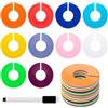 Sxutop 30 Pezzi Divisori Taglie per Abbigliamento Divisori per Taglie Appendiabiti Rotondi Divisori Dimensioni Armadio Divisori per Classificazione, per Armadio e Appendiabiti al Dettaglio, 10 Colori